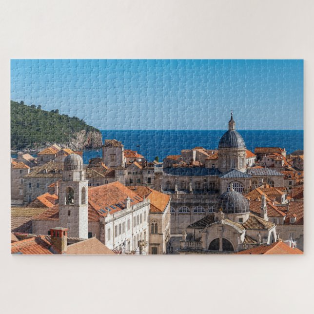 Puzzle Panorama de la ville de Dubrovnik - Croatie (Horizontal)