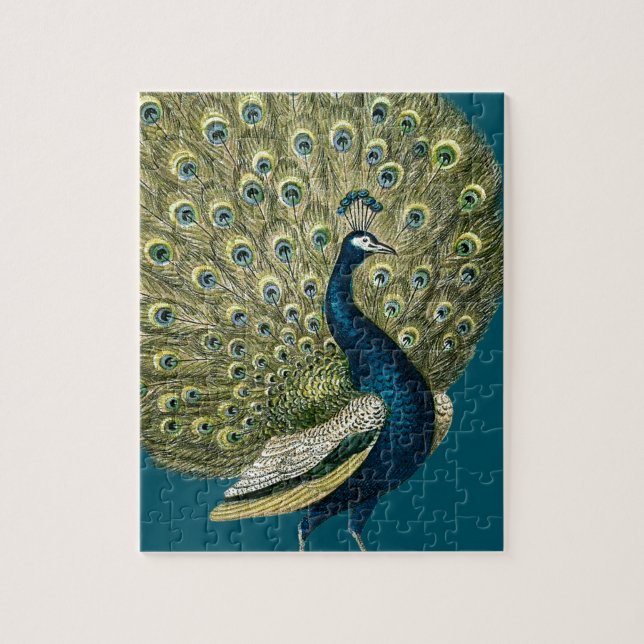 Puzzle Paon vintage (Vertical)