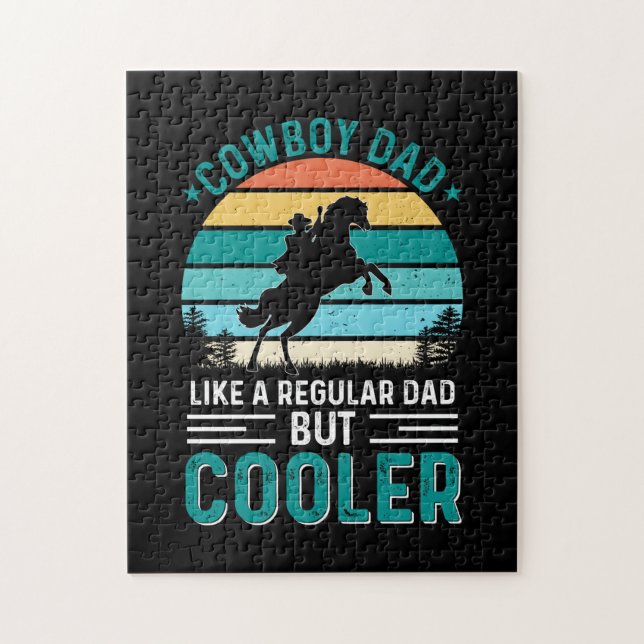 Puzzle Papa Cowboy (Vertical)