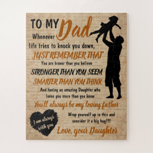 Puzzle Papa Fille Fête des pères meilleur jeu de Noël