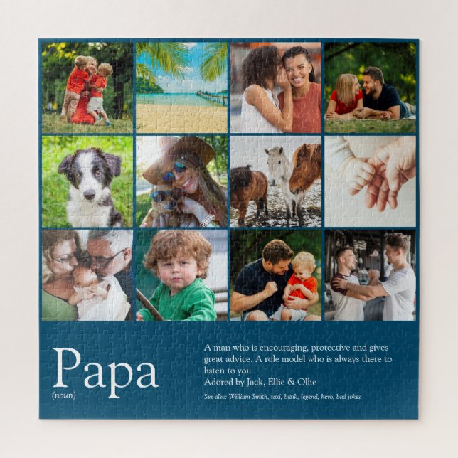 Puzzle Papa, Papa, Papa, Papa, Père Définition 12 Photo B (Vertical)