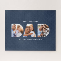 Papa photo typographie moderne cadeau enfant