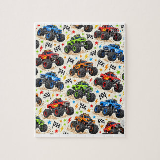 Puzzle papier d'emballage de camion monstre