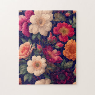 Puzzle Papier peint à motifs floraux