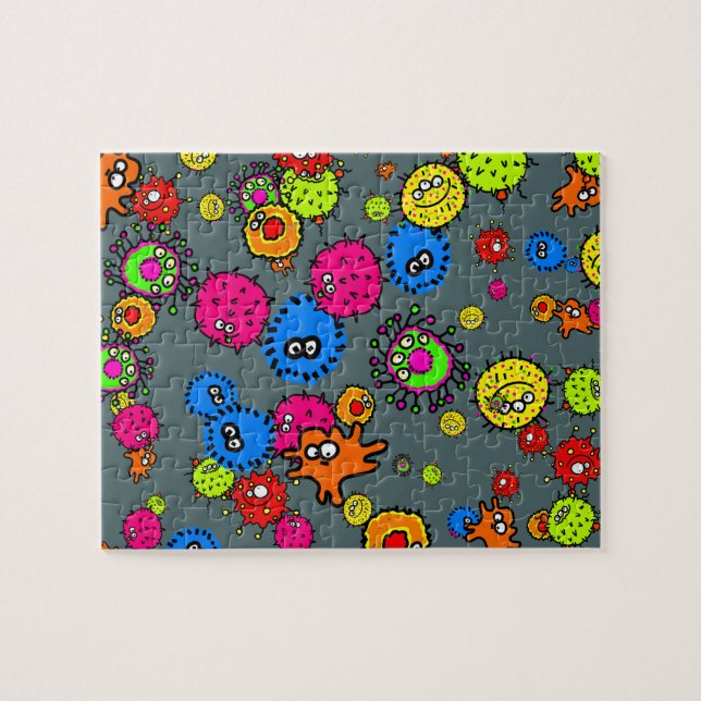 Puzzle Papier peint microscopique de germe de bande (Horizontal)