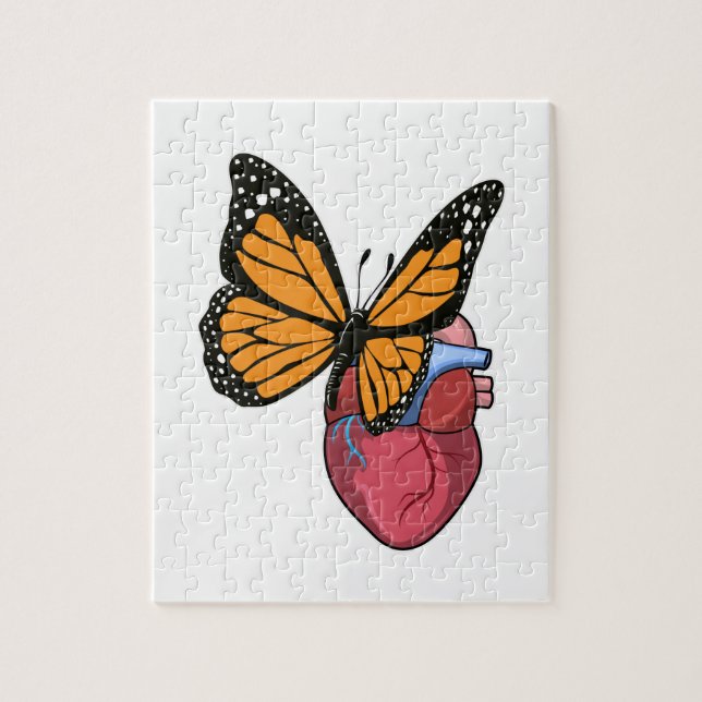 Puzzle Papillon au coeur (Vertical)