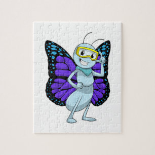 Puzzle Papillon aux lunettes