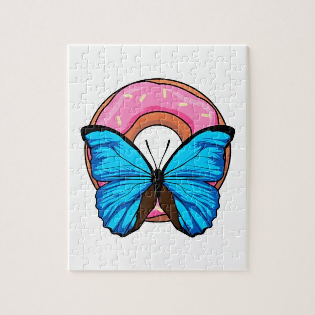 Puzzle Papillon avec Donut (Vertical)