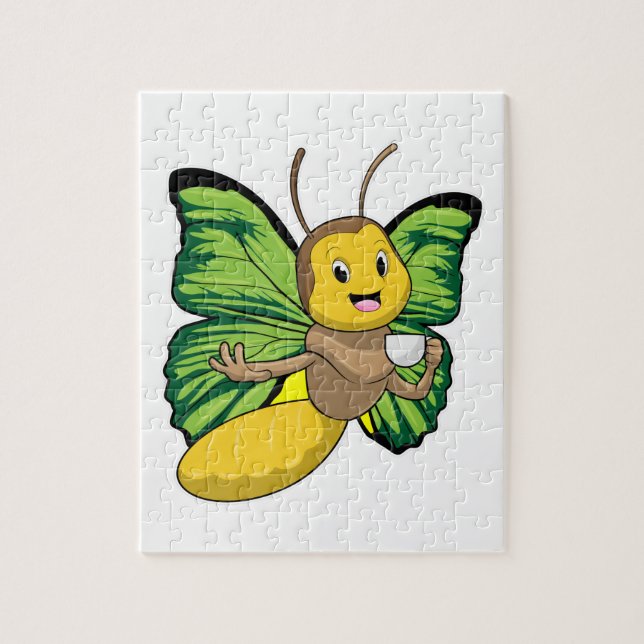 Puzzle Papillon avec la coupe de café (Vertical)