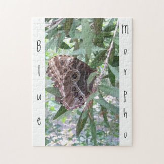 Puzzle Papillon bleu bleu commun