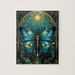 Puzzle Papillon bleu Sapphire étonnant