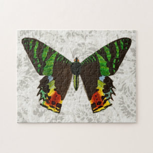 Puzzle papillon coloré de style vintage