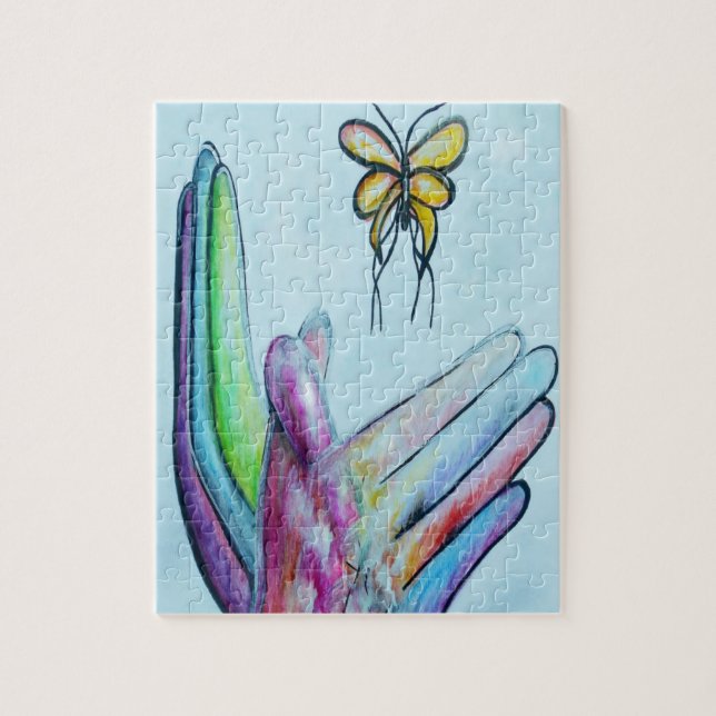 Puzzle Papillon d'ASL (Vertical)