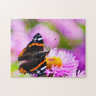 Puzzle papillon de l'amiral rouge