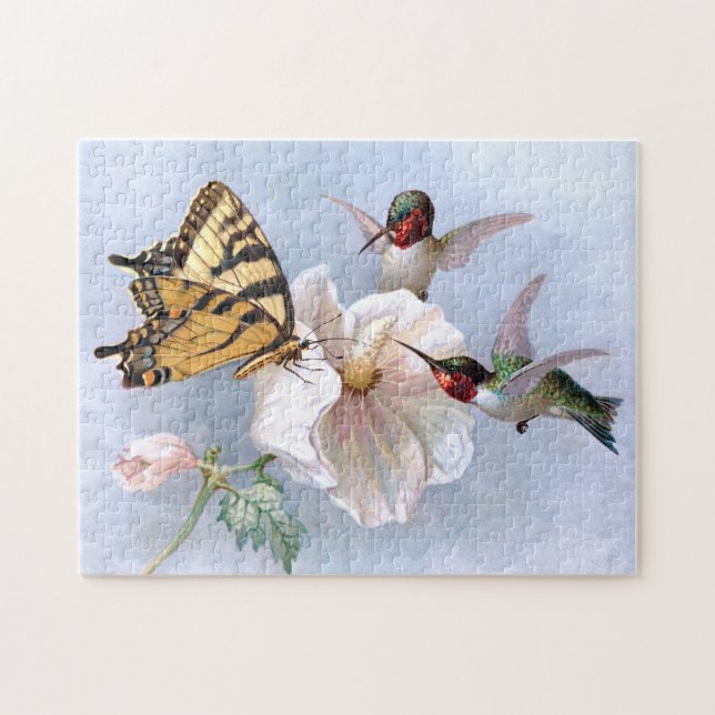Puzzle Papillon et colibris (Horizontal)
