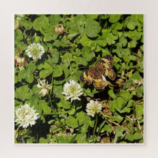 Puzzle Papillon parmi les fleurs