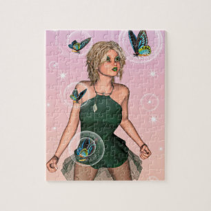 Puzzle Papillon scintillant Fée Fantaisie Art