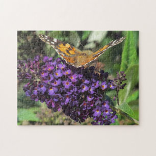 Puzzle - Papillon sur Fleur violette