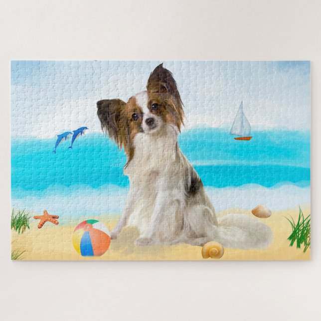 Puzzle Papillon sur la plage (Horizontal)