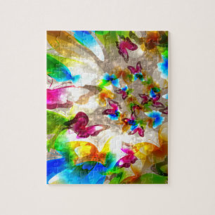 Puzzle Papillons Abstraits