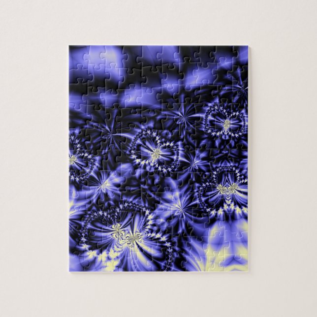 Puzzle Papillons bleus (Vertical)