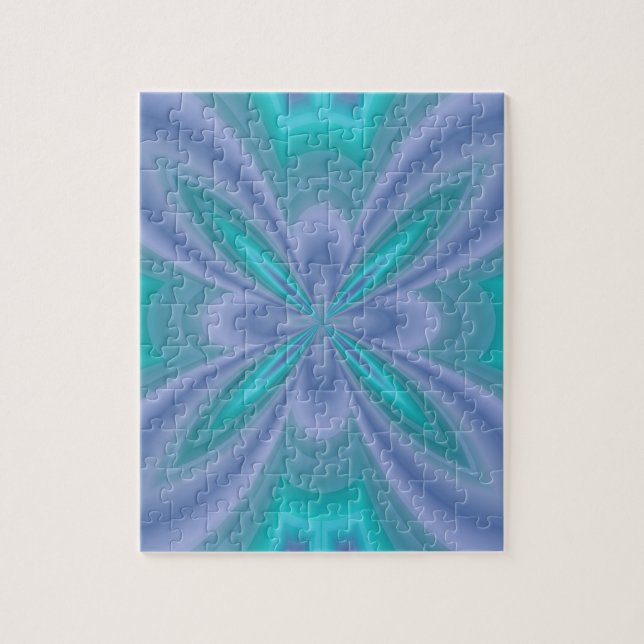 Puzzle Papillons bleus Abstraits (Vertical)