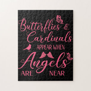 Puzzle Papillons & Cardinaux Apparaissent Quand Angel Est