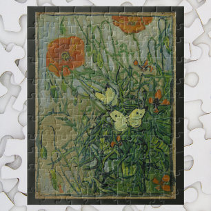 Puzzle Papillons et Pavots par Vincent van Gogh