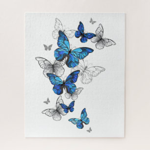 Puzzle Papillons volants bleus Morpho