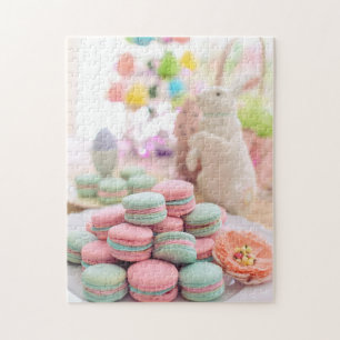 Puzzle Pâques Macarons Pastels