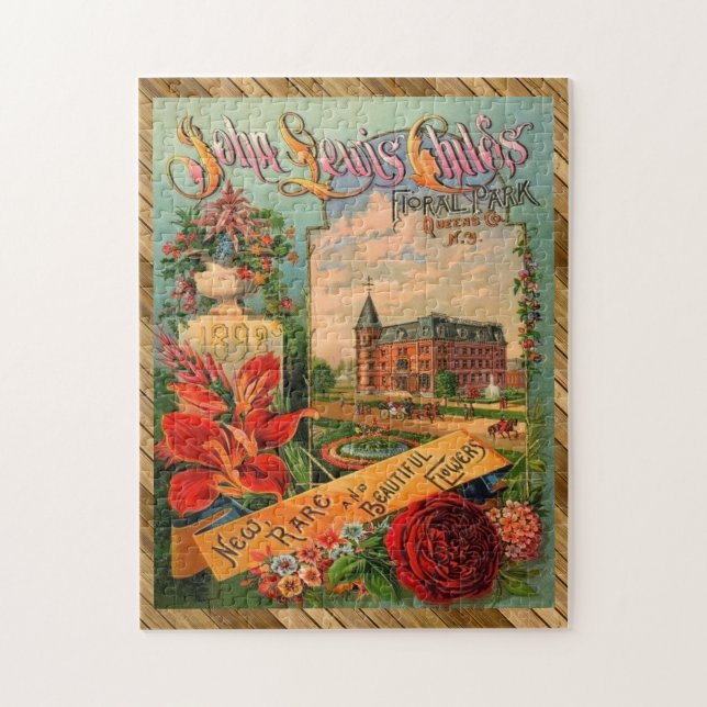 Puzzle Paquet de semences florales victoriennes 1892 COLL (Vertical)
