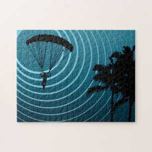 Puzzle parachutiste d'alcool illégal