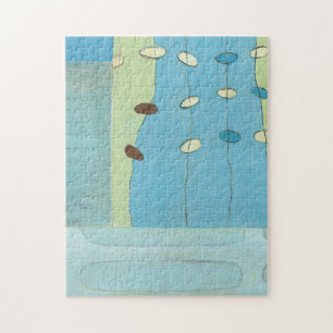 Puzzle Parade Abstraite des oeufs bleus