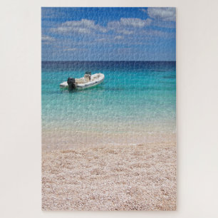 Puzzle Paradis - hors-bord en mer bleue