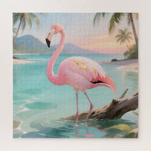 Puzzle Paradis Tropical des Flamants Roses
