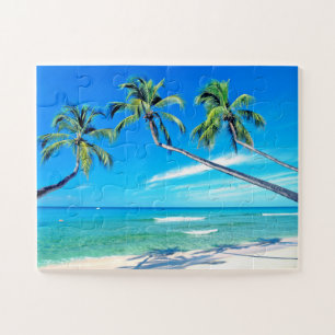 Puzzle Paradis tropical des palmiers
