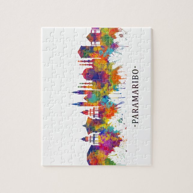 Puzzle Paramaribo suriname Skyline (Vertical)