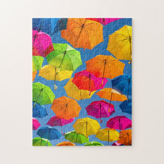 Puzzle Parapluie Arc-en-ciel Fantaisiste Coloré (Vertical)