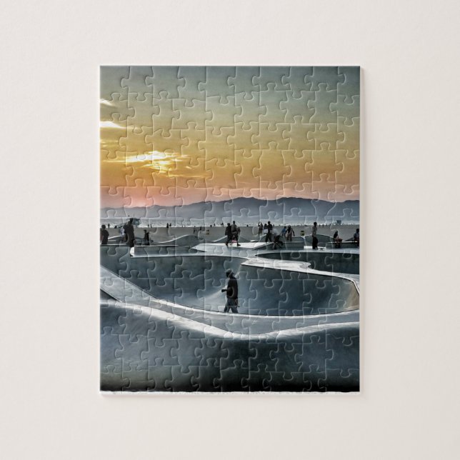 Puzzle Parc de planche à roulettes de plage de Venise (Vertical)