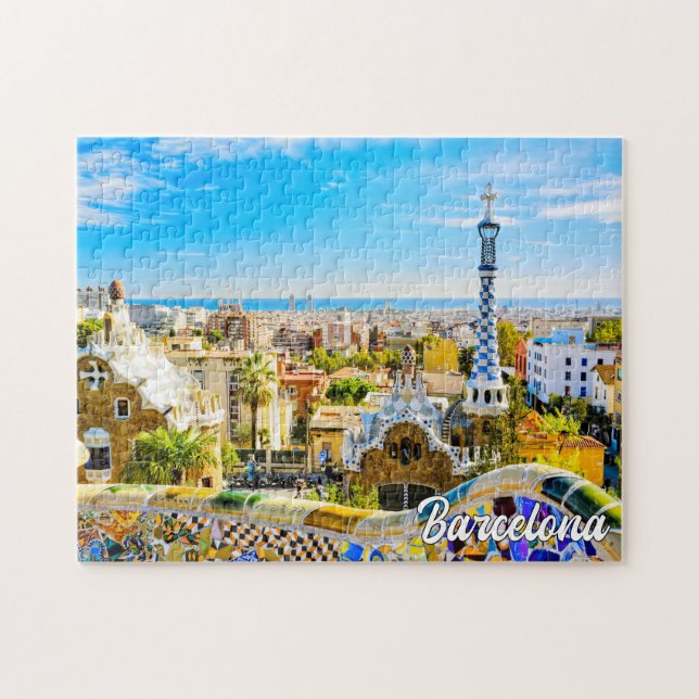 Puzzle Parc Guell, Barcelone, Espagne (Horizontal)