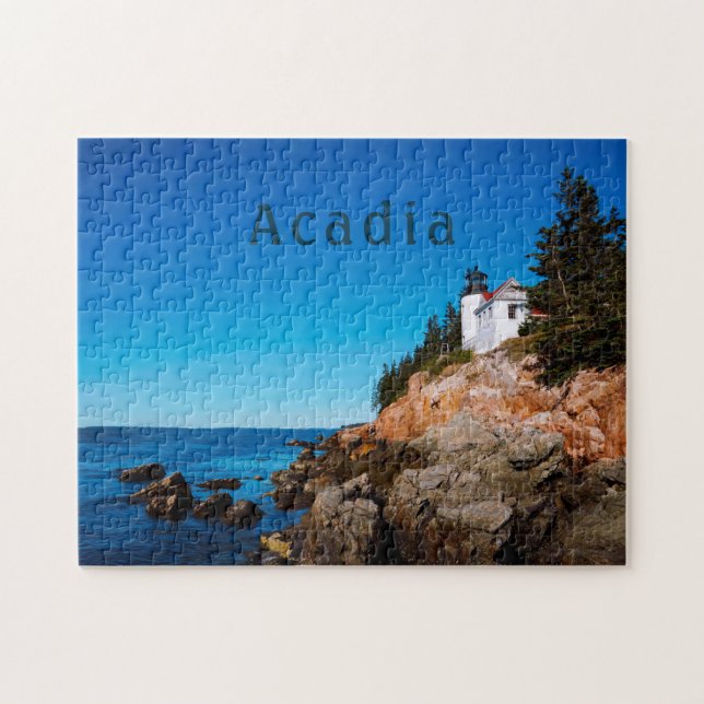 Puzzle Parc national Acadia Phare du Maine Bass Harbour (Horizontal)