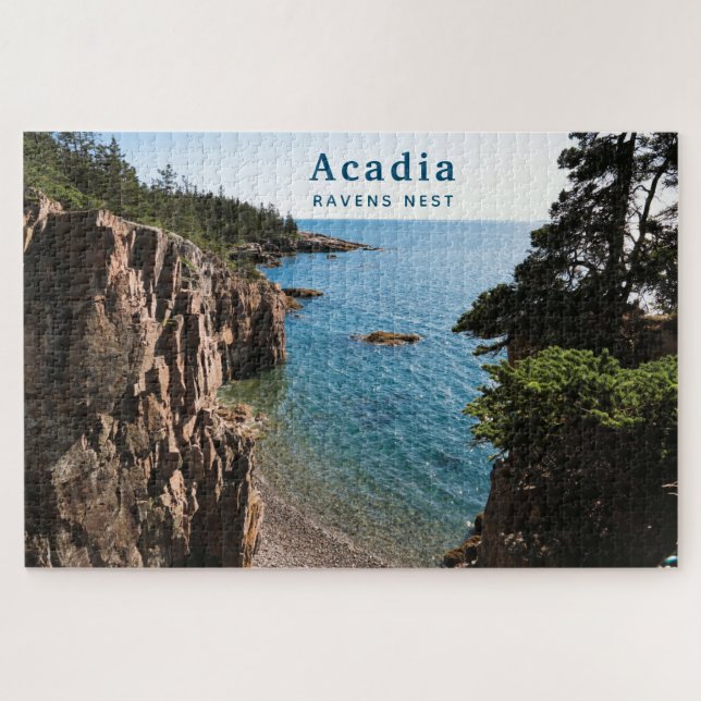 Puzzle Parc national Acadia Photo personnalisée Ravens Ne (Horizontal)