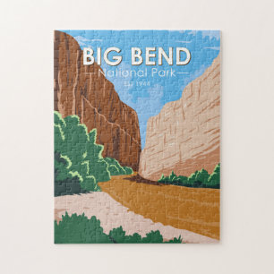 Puzzle  Parc national de Big Bend Rio Grande Vintage