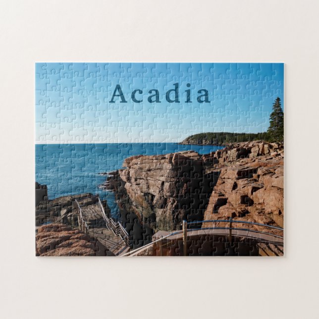 Puzzle Parc national de l'Acadie Photo personnalisée Tron (Horizontal)
