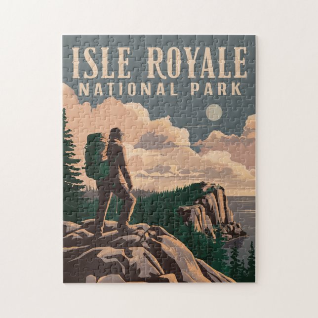 Puzzle Parc national de l'Isle Royale (Vertical)