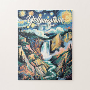 Puzzle Parc national de Yellowstone Lower Falls vibrant