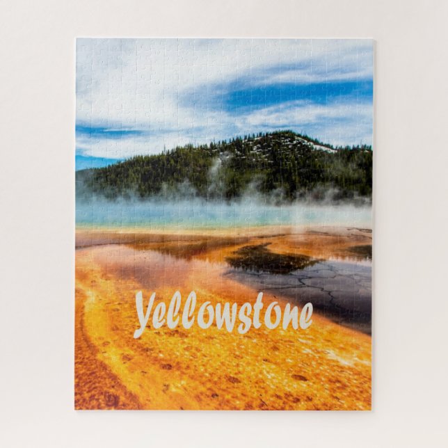 Puzzle Parc national de Yellowstone Montagnes Nature Anim (Vertical)