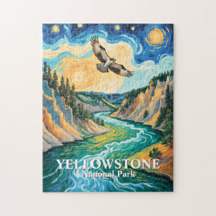 Puzzle Parc national de Yellowstone Rivière Oiseau Coloré