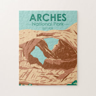 Puzzle Parc national des Arches Double Arche Vintage