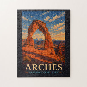 Puzzle Parc national des Arches Utah Voyage en xylographi